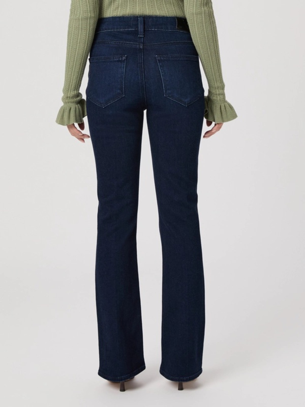NWT PAIGE High Rise Manhattan Slim Boot Jeans 32 Petite - Picture 4 of 9